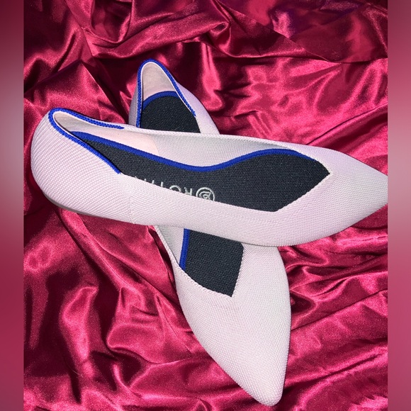 Rothy’s The Point flat light pink 11.5 EUC sustainable shoes clean insoles - Picture 2 of 6